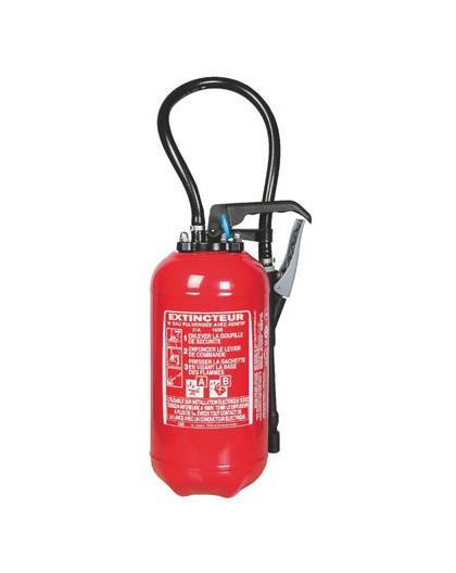 Extincteur 6 l a eau pulverisee avec additif rot extincteur